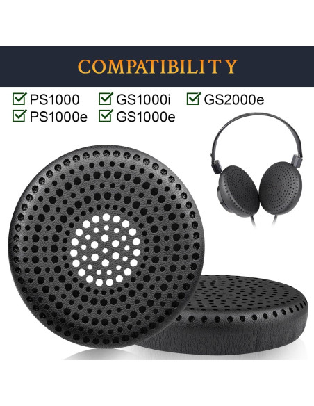 Almohadillas de Repuesto SOULWIT para Auriculares Grado GS1000/PS1000 - Negro