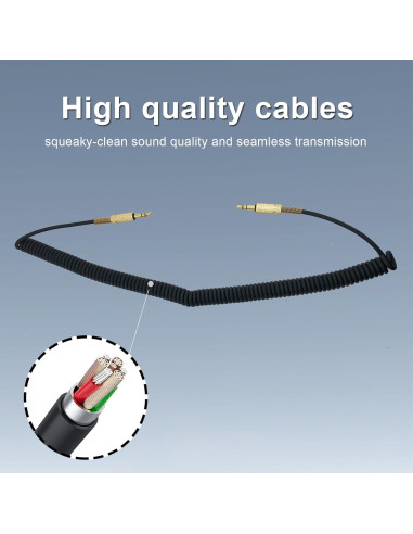 Cable de audio de reemplazo NewTH 3.5mm para altavoces Marshall