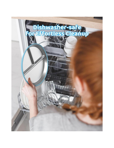 Platos Divididos de Acero Inoxidable ERUSEHE 22.86 cm - 2 Unidades