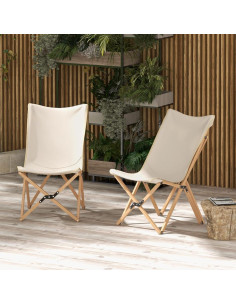 Sillas de Camping Plegables KOTEK 2 Unidades Soporta 150 Kg 2