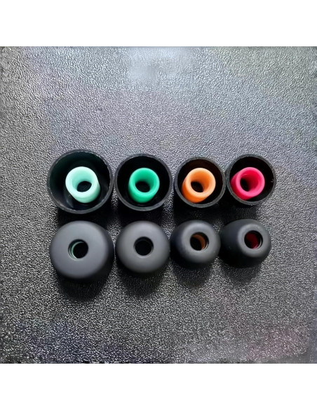 Consejos de Reemplazo Sony WF-1000XM5 - 4 Pares Silicona Negra Consejos de Reemplazo Sony WF-1000XM5 - 4 Pares Silicona Negra