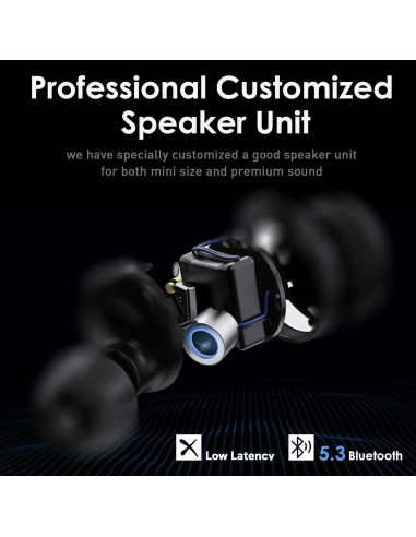 Auriculares Inalámbricos PALOVUE 6877B Bluetooth 5.3 Estéreo