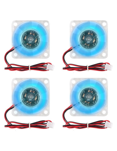 4 Ventiladores 30mm RGB DC 12V Shutao 3010 Silenciosos
