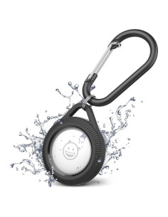Funda Impermeable Catalyst para AirTag con Carabiner Negro