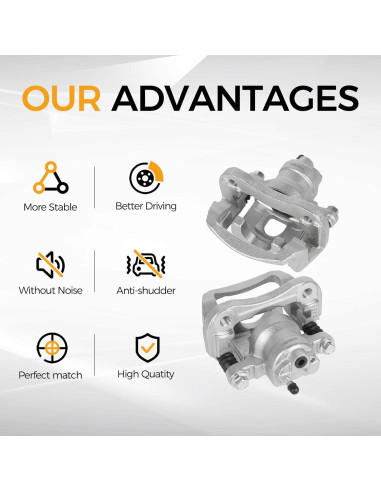 Caliper de Freno de Disco Trasero PAROD para Toyota Highlander 2004-2007