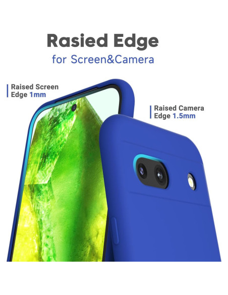 Funda de Silicona Ultra Fina LoeoeL para Google Pixel 8A Azul Funda de Silicona Ultra Fina LoeoeL para Google Pixel 8A Azul
