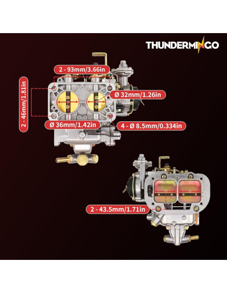 Kit Carburador THUNDERMINGO 32/36 DGV con Filtro de Aire