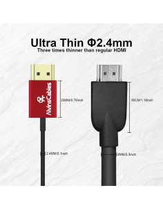 Cable HDMI 8K 2.1 Alvin 30cm-80cm Alta Velocidad Flexible 2