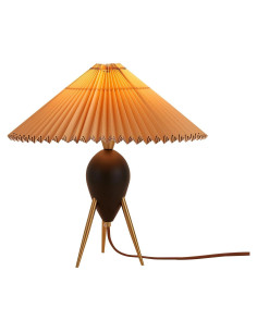 Lámpara de Mesa Moderna Fetason Negra 40.6cm con Bombilla E12