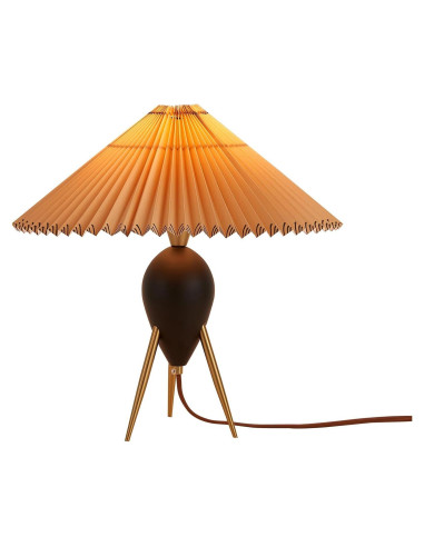 Lámpara de Mesa Moderna Fetason Negra 40.6cm con Bombilla E12