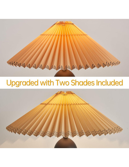 Lámpara de Mesa Moderna Fetason Negra 40.6cm con Bombilla E12