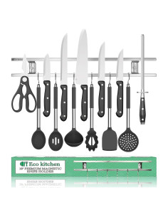 Soporte Magnético para Cuchillos Eco Kitchen 45.72 cm Acero Inoxidable