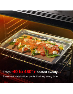 Set de Tapetes de Hornear de Silicona YMWVH Antiadherentes 2