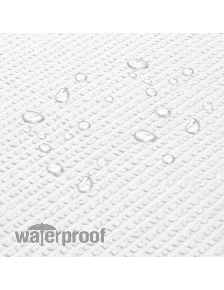 Cortina de Ducha OVZME 182.88x182.88 cm Blanca Texturizada