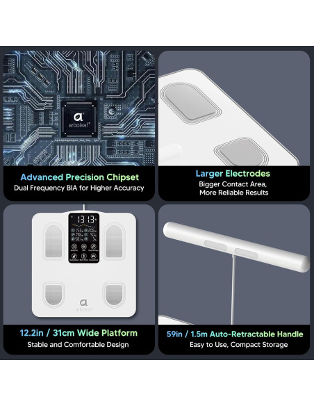 Escala Digital Arboleaf para Peso Corporal y Análisis Completo