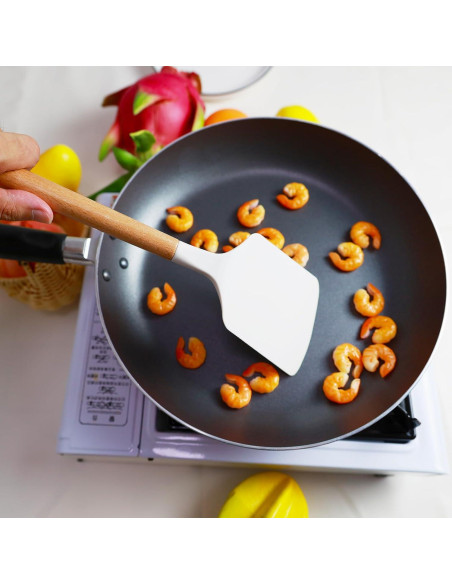 Juego de Espátulas de Silicona KLAQQED 2 Piezas Resistente al Calor Juego de Espátulas de Silicona KLAQQED 2 Piezas Resistente al Calor