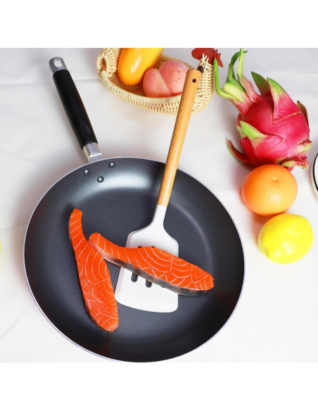 Juego de Espátulas de Silicona KLAQQED 2 Piezas Resistente al Calor Juego de Espátulas de Silicona KLAQQED 2 Piezas Resistente al Calor