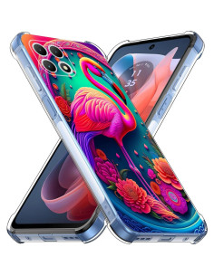 Funda TPU para T-Mobile Revvl 7 5G Flores Rosa Mandala 2