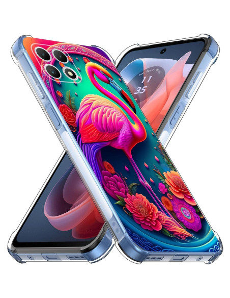 Funda TPU para T-Mobile Revvl 7 5G Flores Rosa Mandala