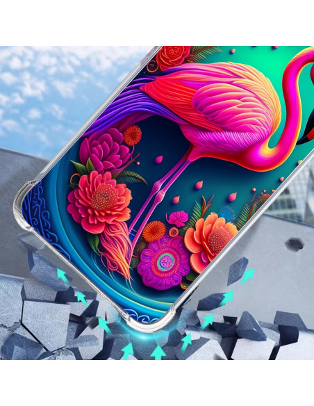 Funda TPU para T-Mobile Revvl 7 5G Flores Rosa Mandala