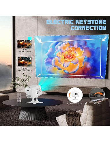 Proyector Portátil KEJOG 1080P WiFi Bluetooth Cine en Casa