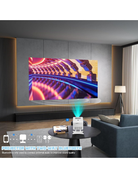 Proyector Portátil KEJOG 1080P WiFi Bluetooth Cine en Casa