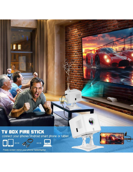 Proyector Portátil KEJOG 1080P WiFi Bluetooth Cine en Casa