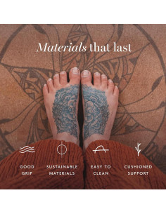 Alfombrilla de Yoga de Corcho Shakti Warrior 182.88x60.96cm Antideslizante 2