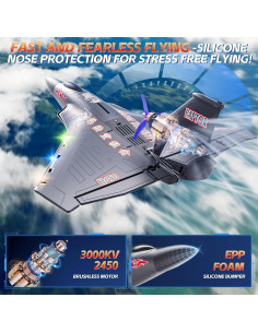 Avión RC Anfibio Rumdout H650 6 Canales 0.93 kg 2