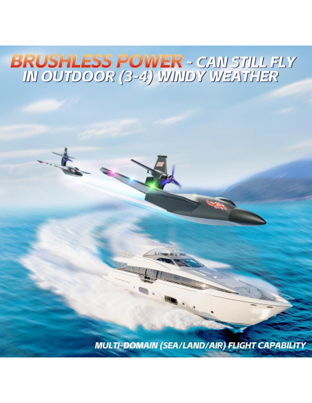 Avión RC Anfibio Rumdout H650 6 Canales 0.93 kg