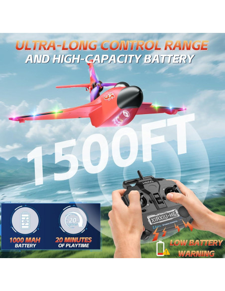 Avión RC Anfibio Rumdout H650 6 Canales 0.93 kg