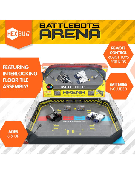 HEXBUG BattleBots Arena Bite Force y Blacksmith - Juguete RC