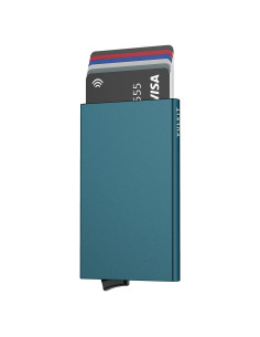 Cartera Minimalista VULKIT Verde Esmeralda con Bloqueo RFID