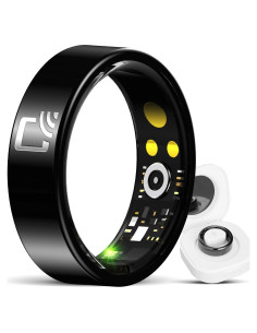 Anillo Inteligente Hugrow R20 Negro - Monitor de Sueño y Fitness