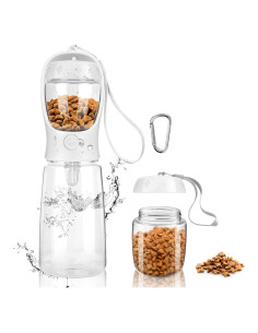 Botella de Agua Portátil para Perros MYOWELL 567ml + 170ml