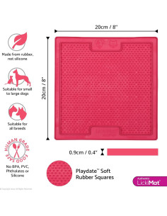 Alfombrilla de Alimentación LickiMat Soother 20cm Rosa 2