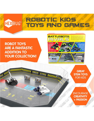HEXBUG BattleBots Arena Bite Force y Blacksmith - Juguete RC