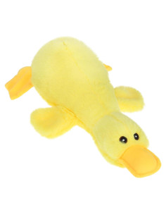 Juguete de Perro de Peluche Squeaky Pato EXPAWLORER Amarillo Grande