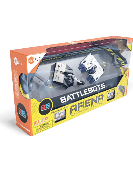 HEXBUG BattleBots Arena Bite Force y Blacksmith - Juguete RC