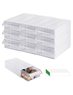 Organizador de Almacenamiento Voittozege 9 Cajones Plástico Blanco