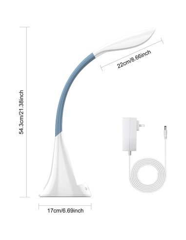 Lámpara de Escritorio LED DomIQ SWAN1 con Cargador Inalámbrico