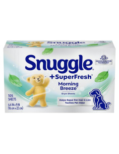 Hojas de Secadora Snuggle Plus SuperFresh Original 105 Unidades