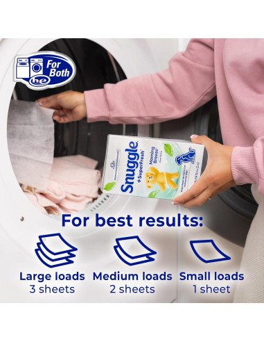 Hojas de Secadora Snuggle Plus SuperFresh Original 105 Unidades