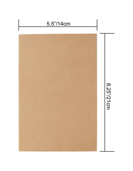 Juego de Cuadernos de Viaje TWONE A5 Kraft 60 Páginas