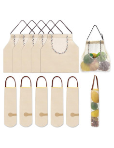 Paquete de 10 Bolsas de Malla Quxddy para Almacenamiento de Verduras