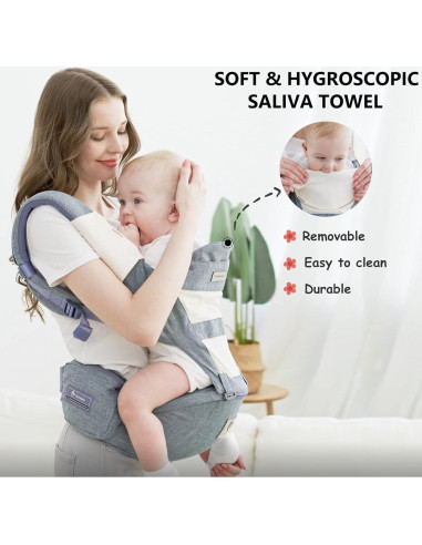 Portabebés Multifuncional Bellababy Azul Ergonómico M