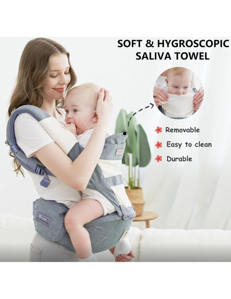 Portabebés Multifuncional Bellababy Azul Ergonómico M