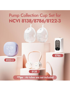 Tazas de Leche Materna NCVI 5oz 148ml Compatibles con Extractores 2