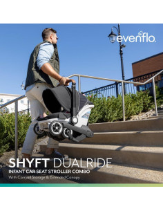 Asiento de Auto para Bebé Evenflo Shyft DualRide Topaz 2