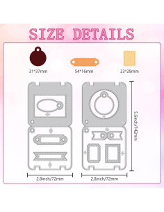 2 Juegos de Troqueles de Corte DELORIGIN para Scrapbooking 2